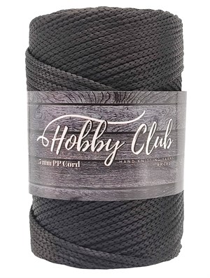 Hobby Club5mm CordHobby Club 5mm Cord Makrame Siyah 500 gr
