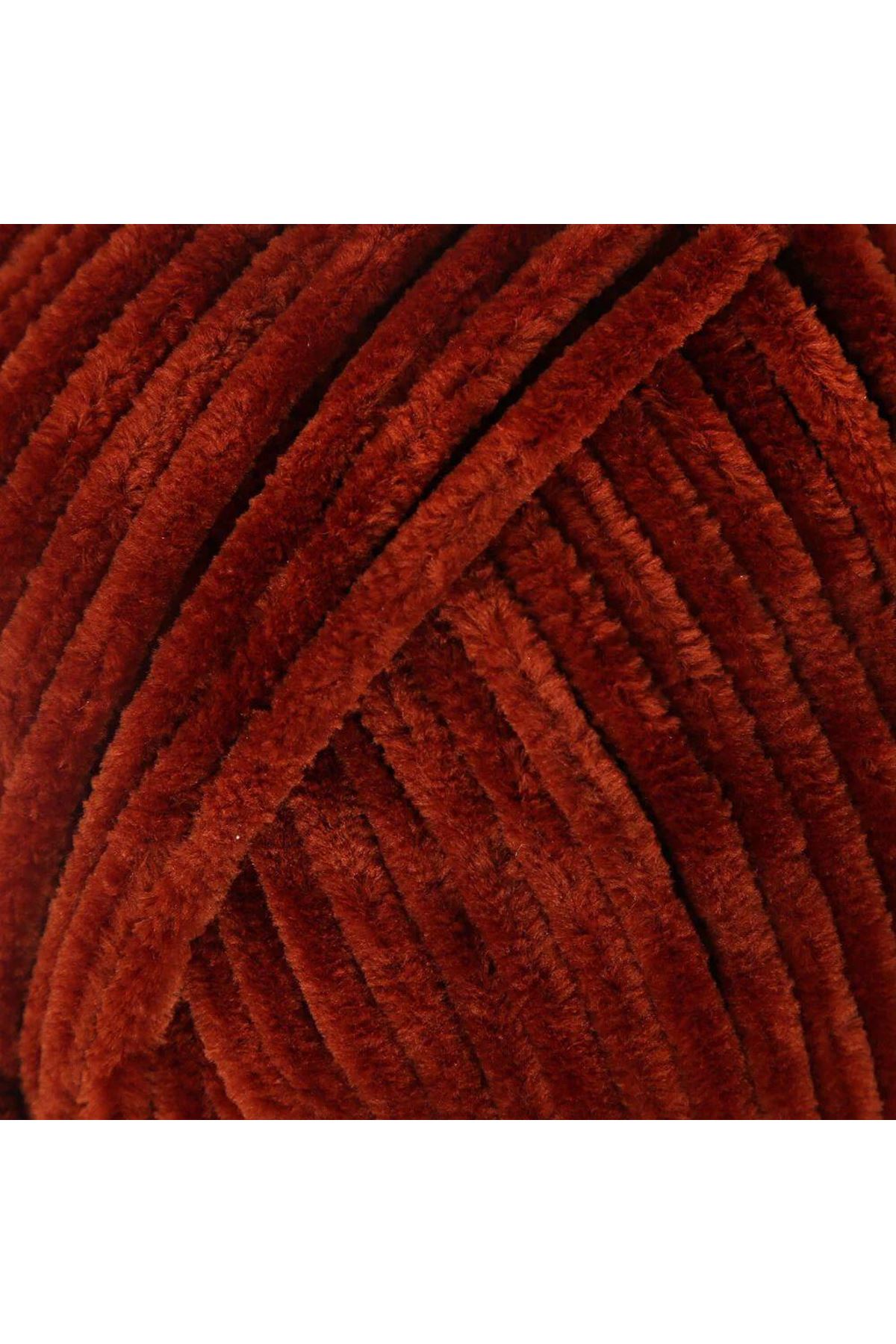 La Mia Mellow Kızıl Kahve El Örgü İpi -934