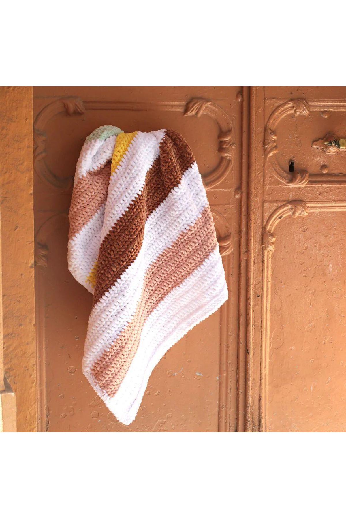 La Mia Mellow Kızıl Kahve El Örgü İpi -934