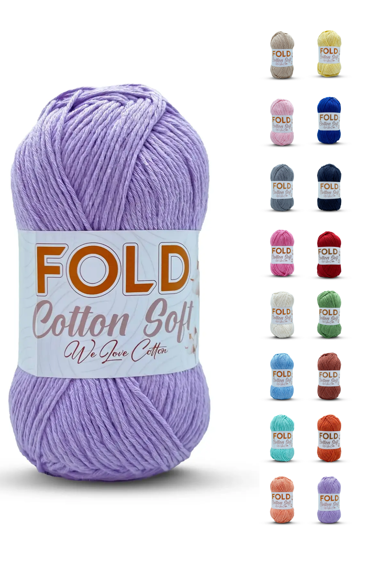 Cotton Soft - Lila 505 Pamuk Ip 100 Gram %100 Pamuk Amigurumi İpi Çanta İpi