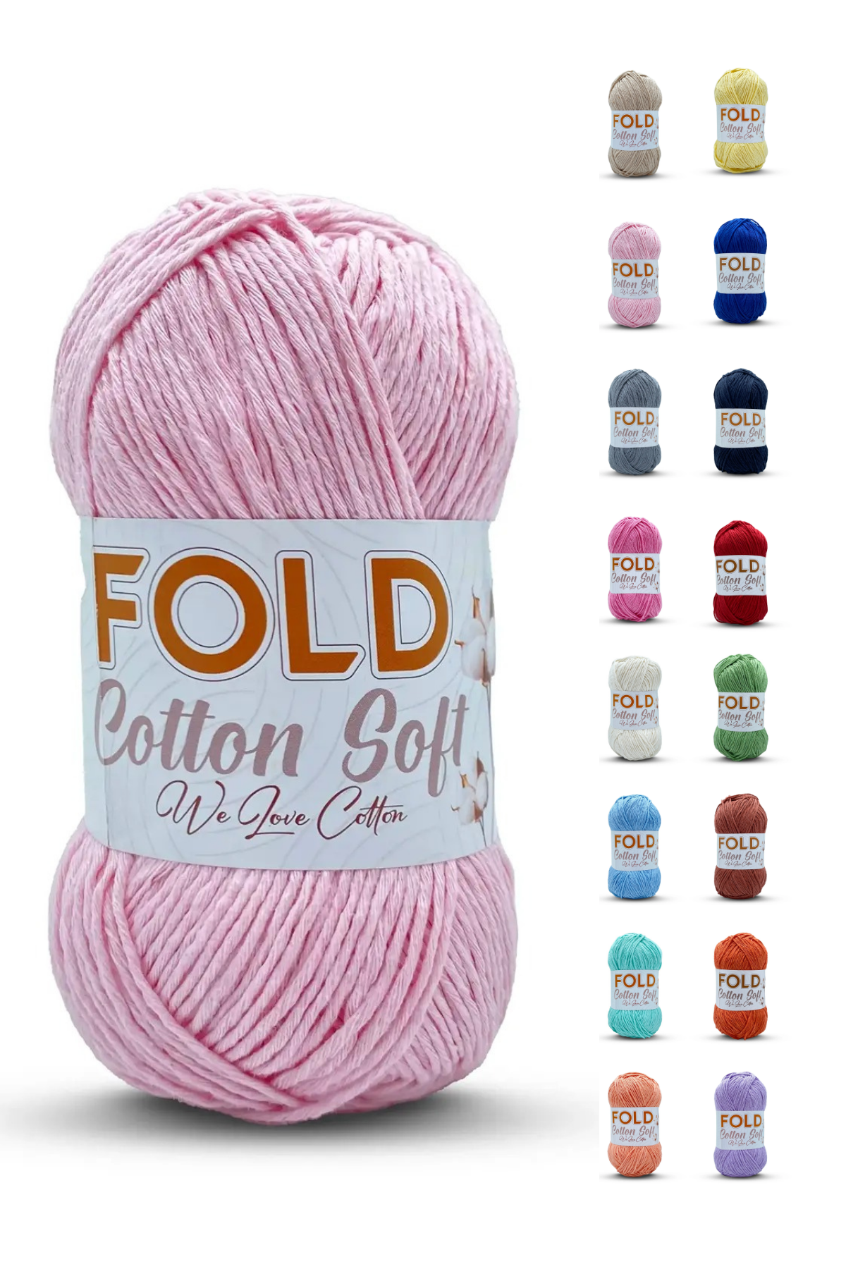 Cotton Soft - Açık Pembe 406 Pamuk Ip 100 Gram %100 Pamuk Amigurumi İpi Çanta İpi
