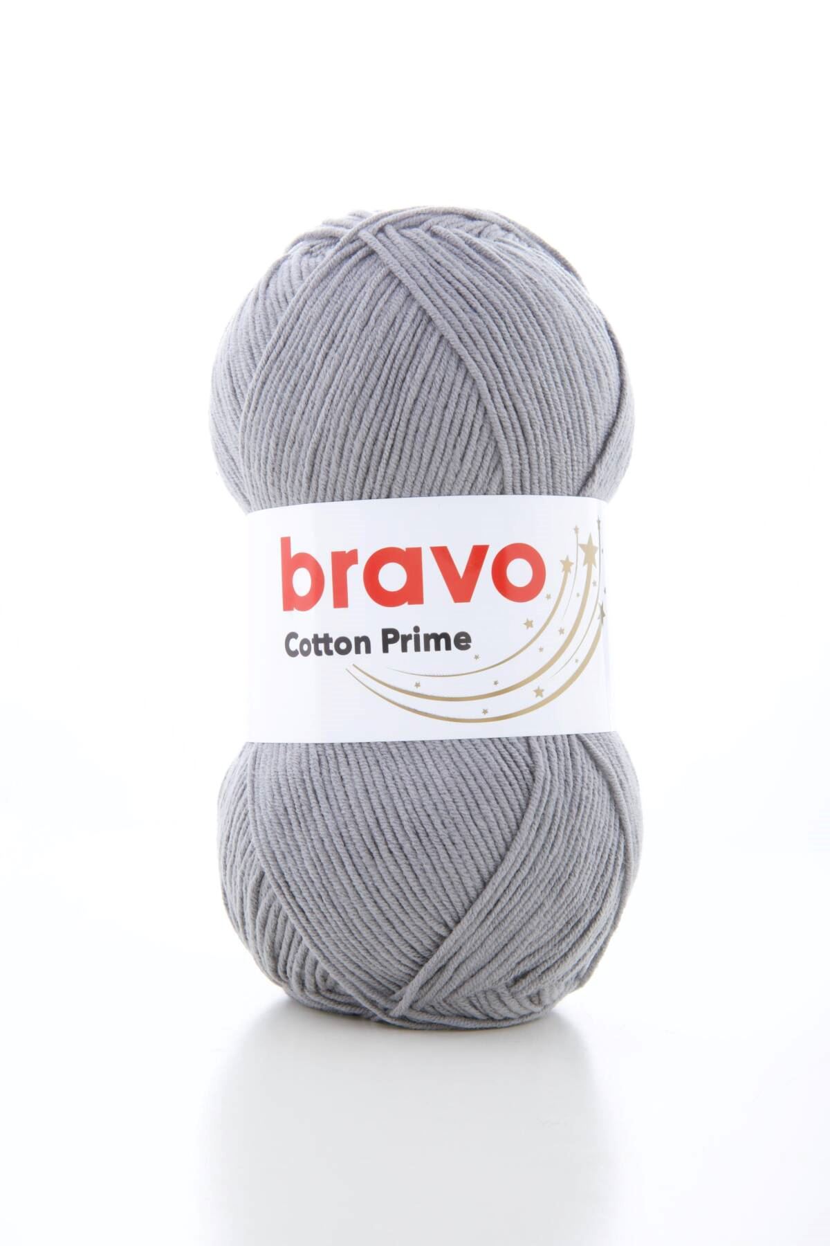 Cotton Prime Gri Pamuk Akrilik Örgü İpi 100gr 330m
