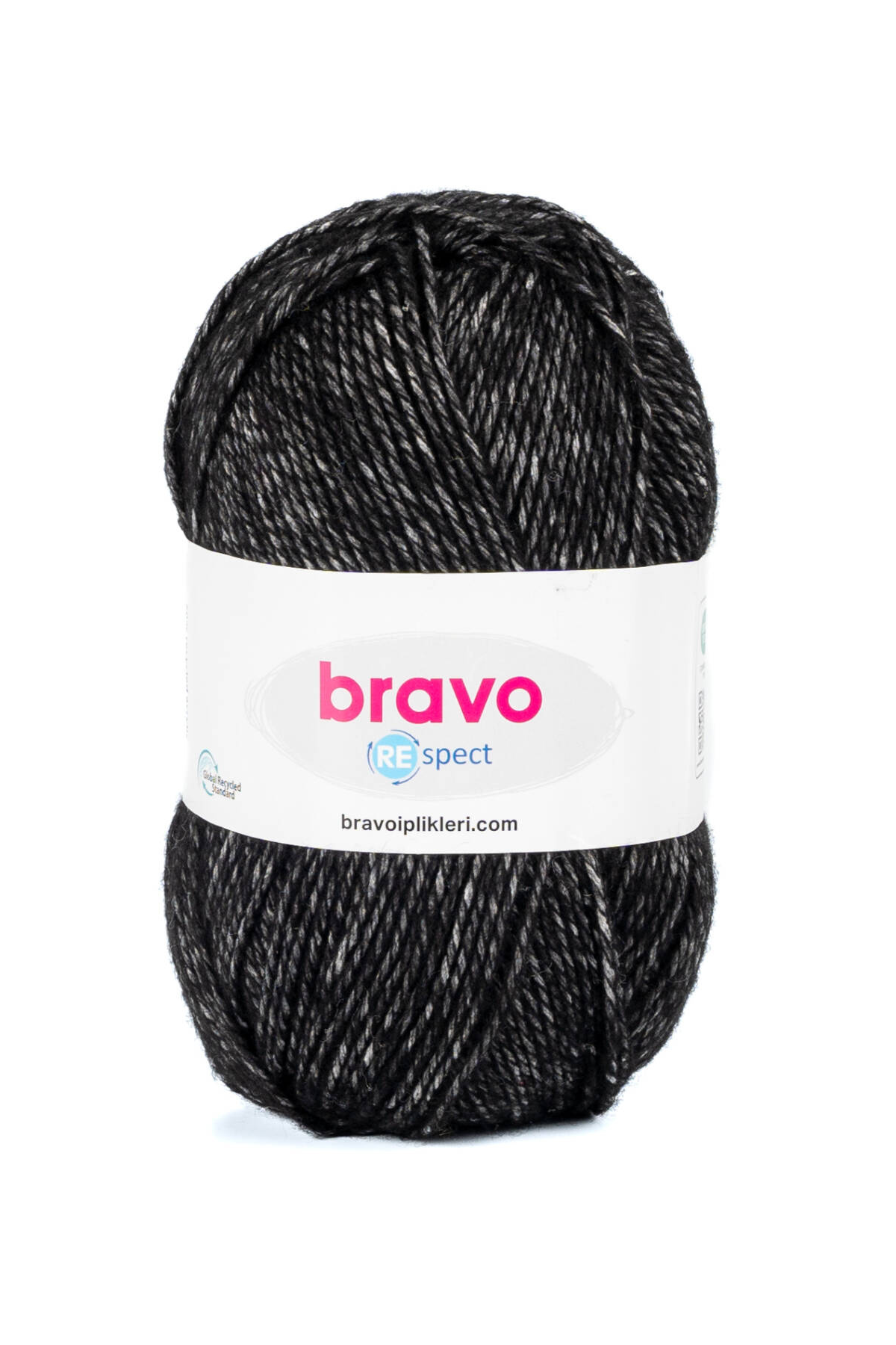 Respect - 99 Siyah-Gri - 100g / 230m Örgü İpi Pamuk Akrilik
