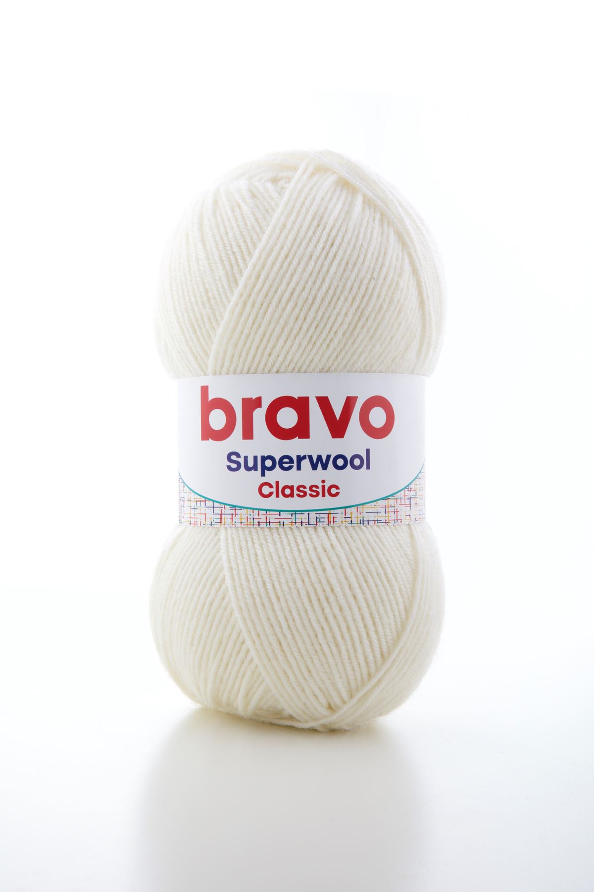 Süperwool Classic 001 Krem Örgü İpi Yün Akrilik 100 gr 260 m