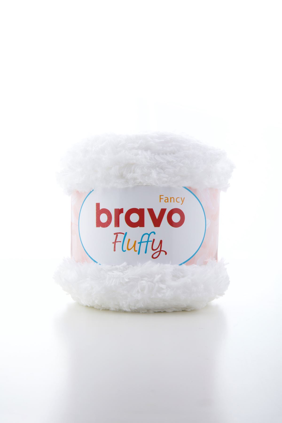 Fluffy - 102 Beyaz 100 Gr 100 Mt Örgü İpi Peluş İp Yumoş İp