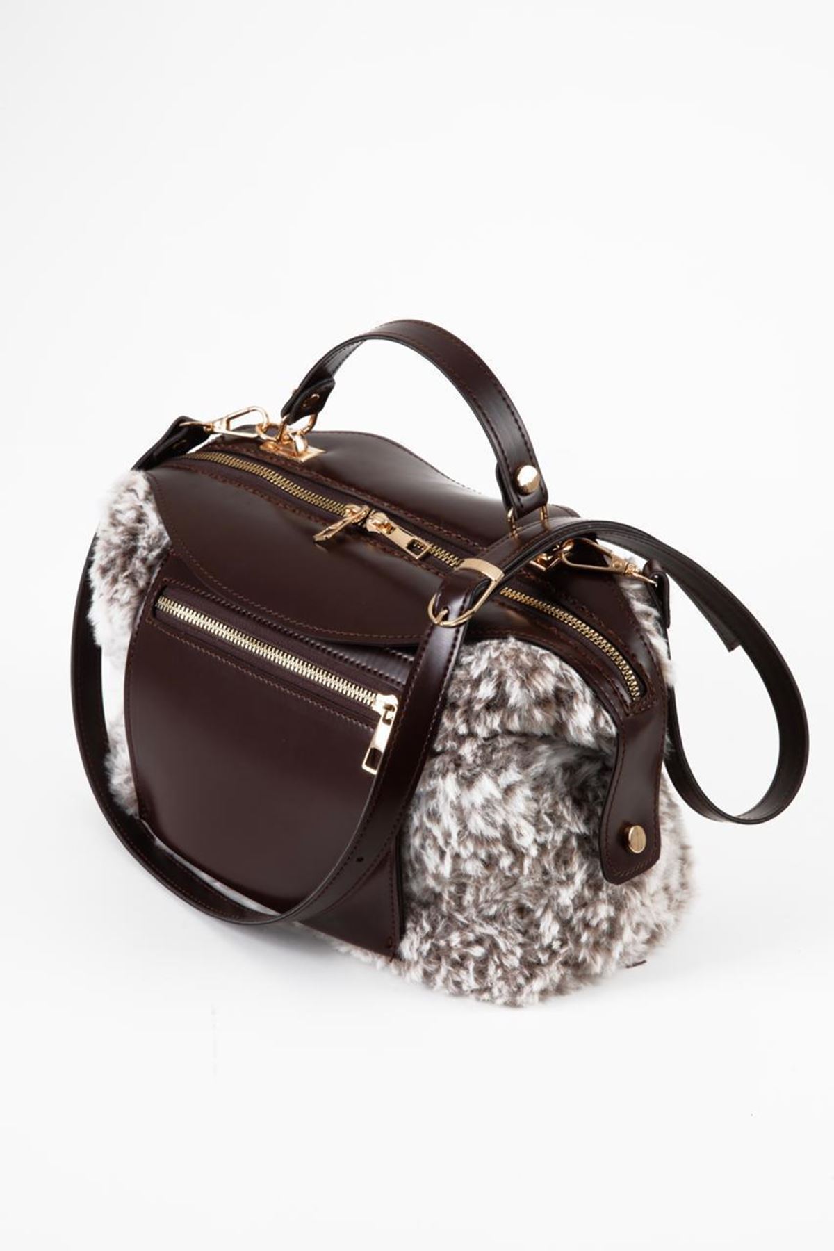 Kürk Ipi Çanta Örgü Kiti Acı Kahve Paradise Kit  Çanta yapım malzemeleri İpler Dahil