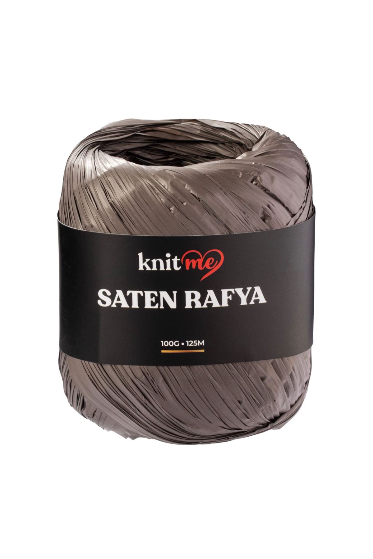 Knitme Saten Rafya İp Kahverengi 100 Gr 125 Mt 