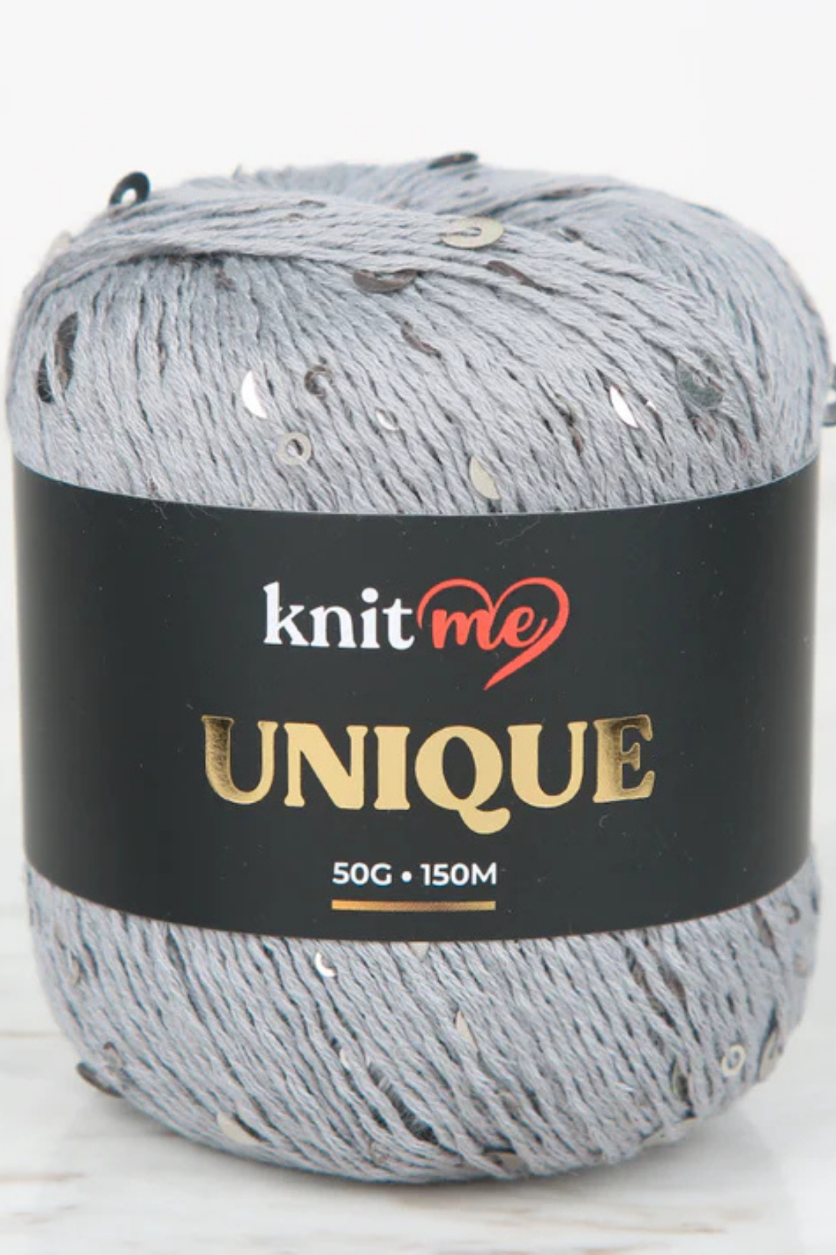 Uniqe - 19 Gri Pullu İp El Örgü İpi 50g 150m