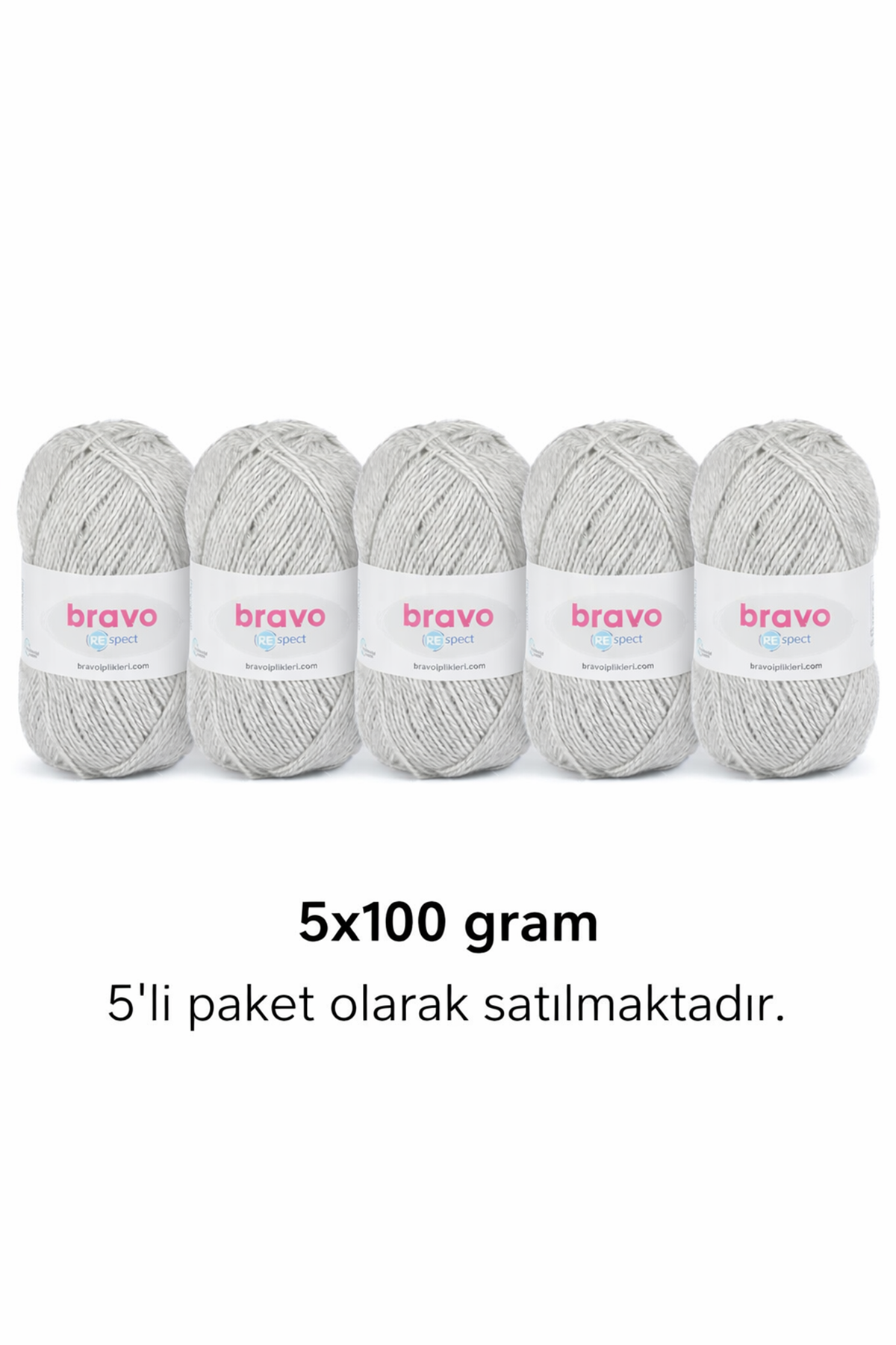 Respect 91 Açık Gri 100gr 230mt Örgü İpi 