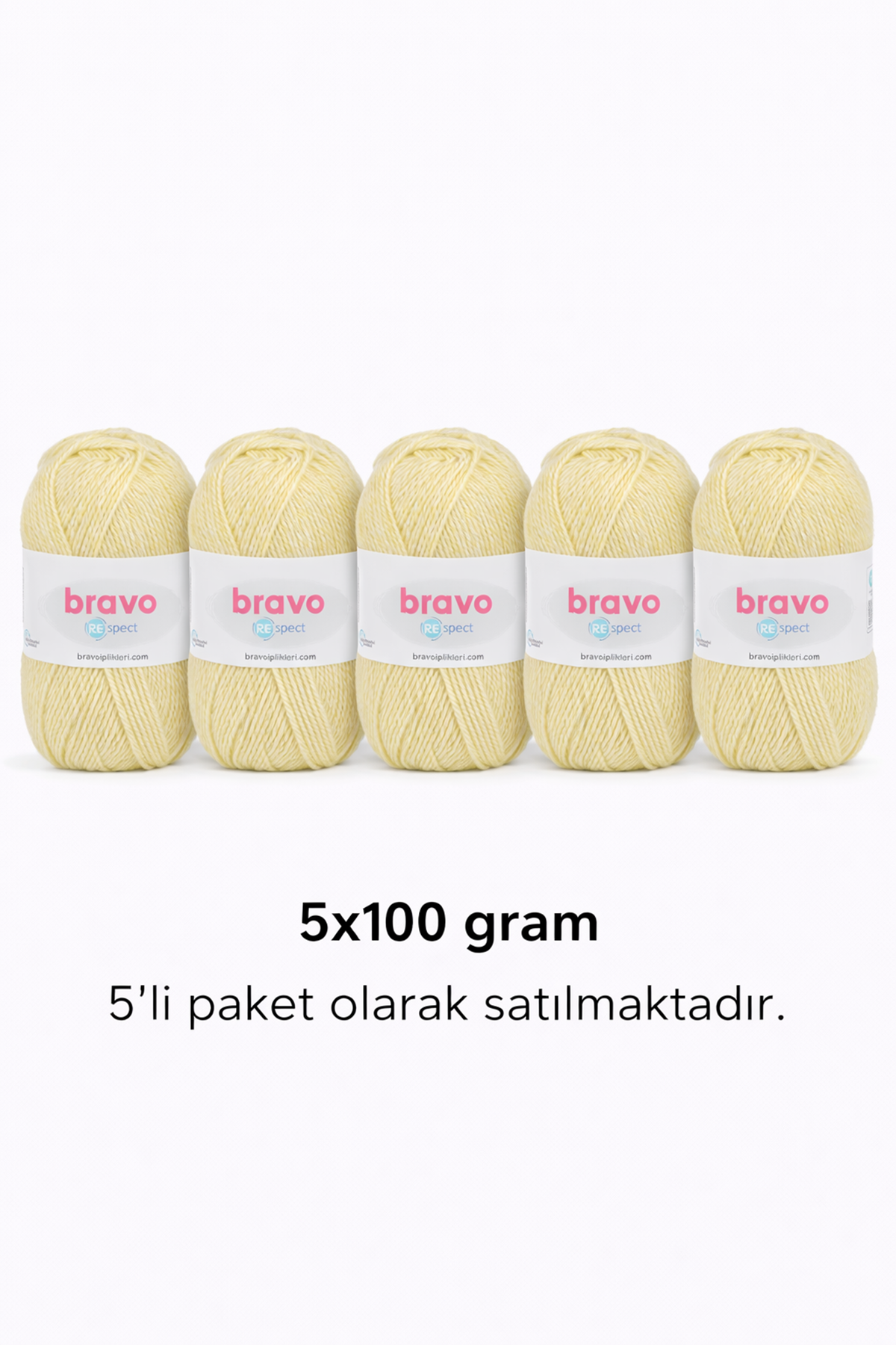 Respect 41 Sarı 100gr 230mt Örgü İpi