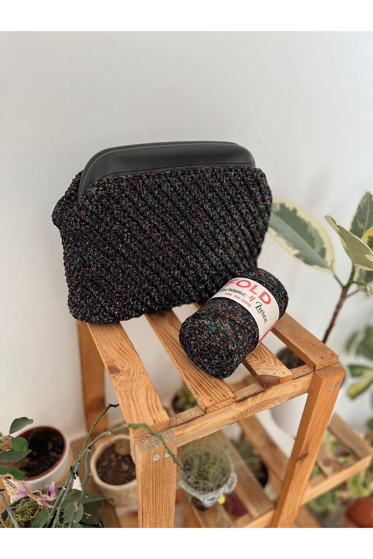 Simli Polyester Makrome No:4 141 Lila Polyester Makrome Ipi 2 Mm - 200 gr -230 M Supla Ip Çanta Ipi