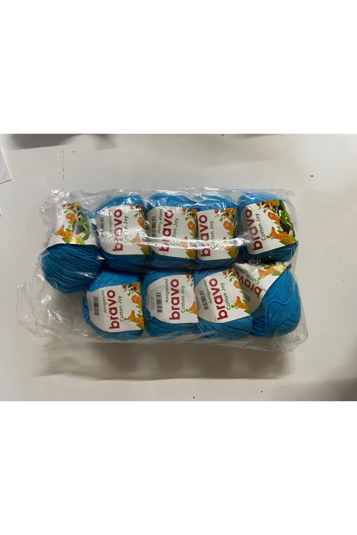 COTTON JOY MAVİ 9 YUMAK 250 GRAMV AMİGURİMİ İPİ TÜYLENMEZ