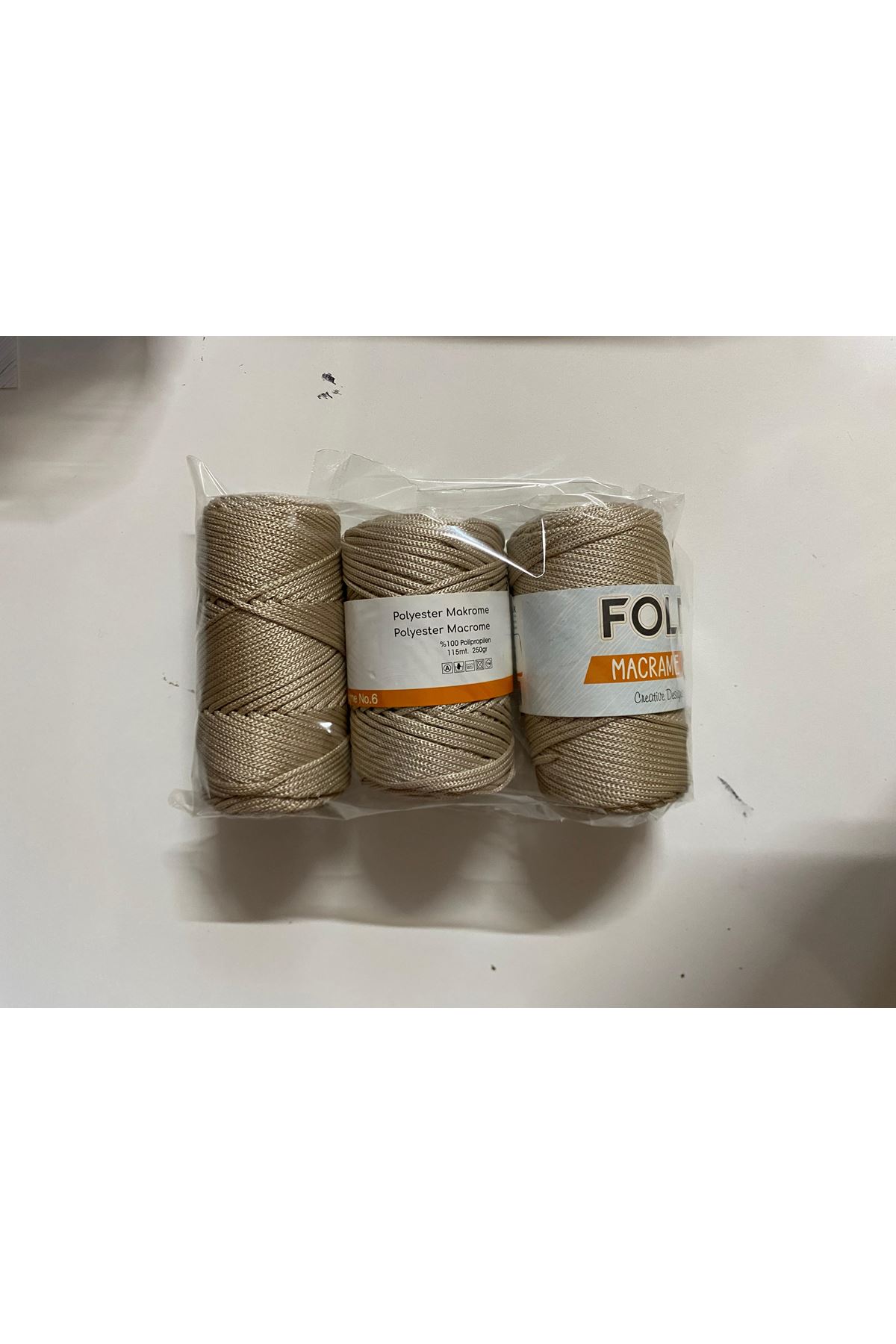 POLYESTER MAKROME NO6  3 ADET 750 GRAM