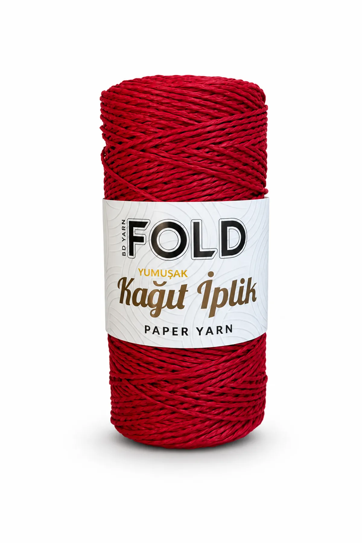 Yumuşak Kağıt İp Kırmızı 200 Gram Örgü İpi Çanta İpi