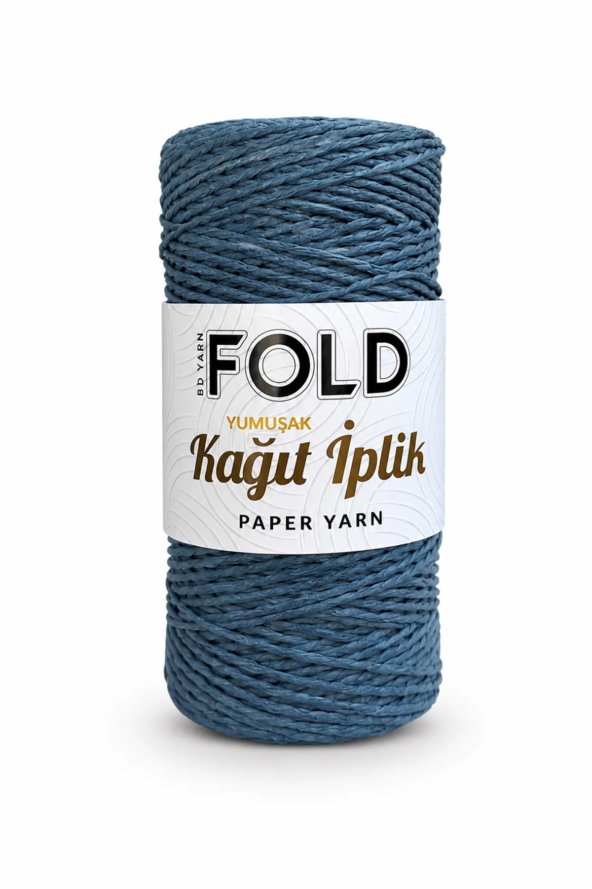 Yumuşak Kağıt İp Havacı Mavi 200 Gram Örgü İpi Çanta İpi