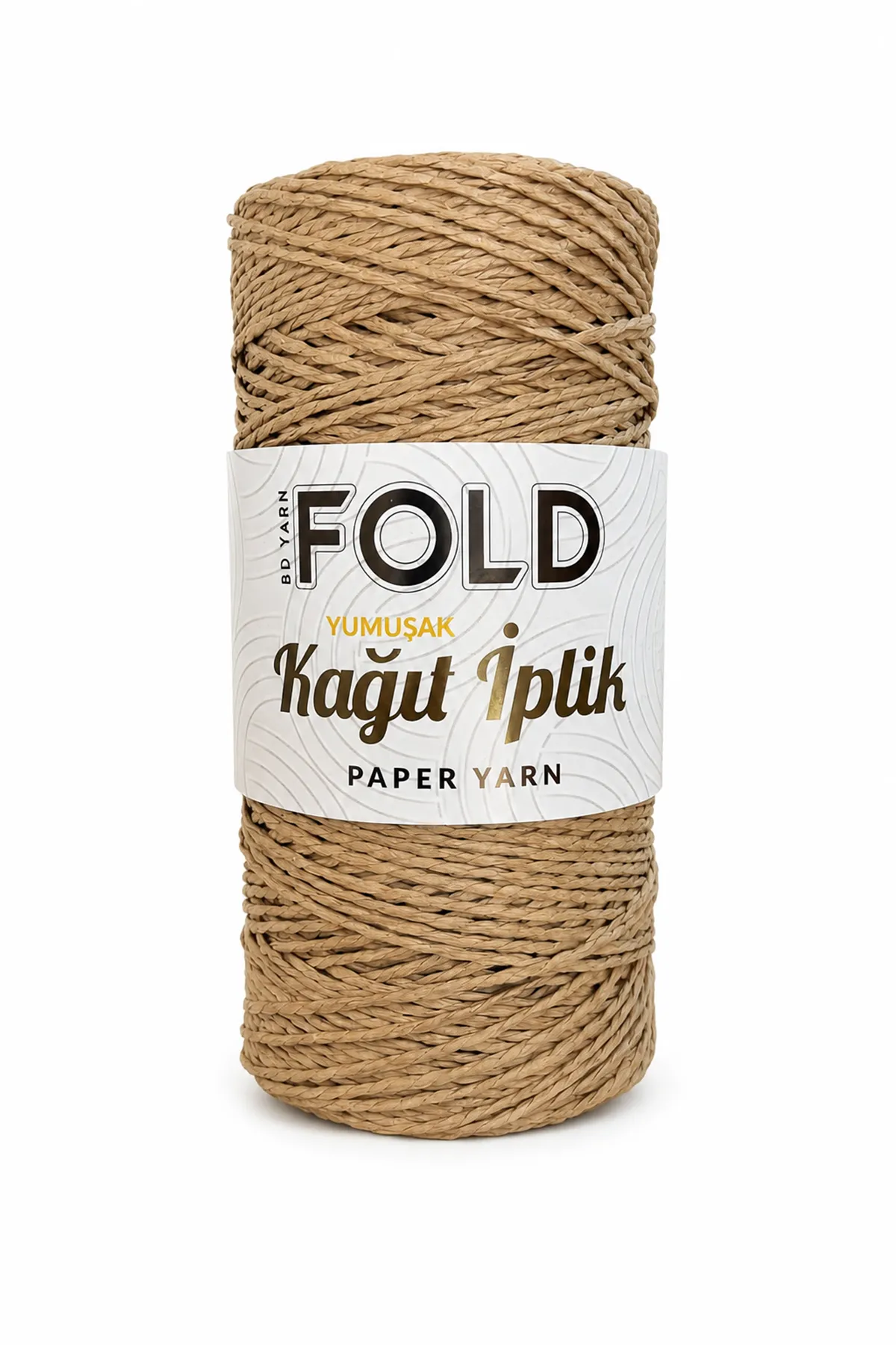 Yumuşak Kağıt İp Açık Bej 200 Gram Örgü İpi Çanta İpi