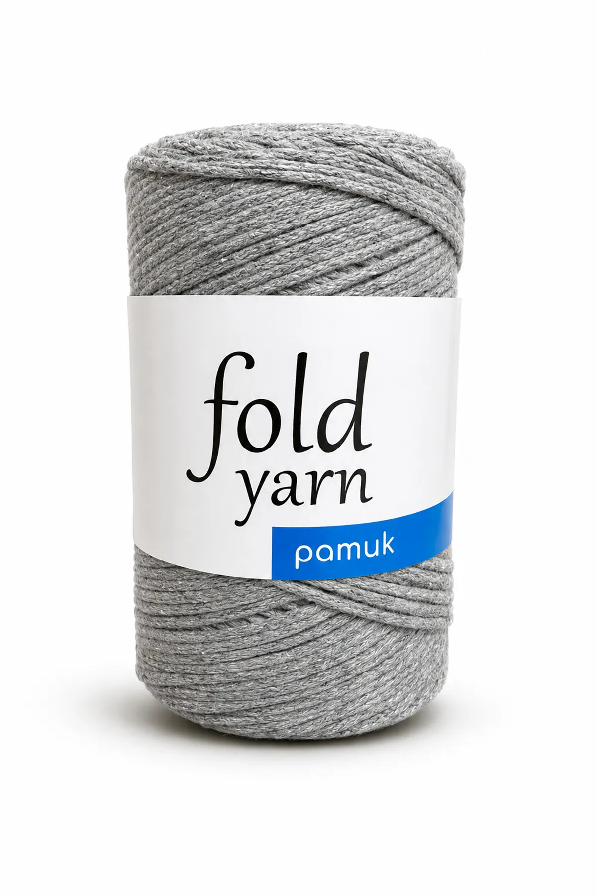 Premium Gri Koton Pamuk Makrome İpi 250 gr 2mm Cotton Zincir Makrome Çanta İpi Supla İpi