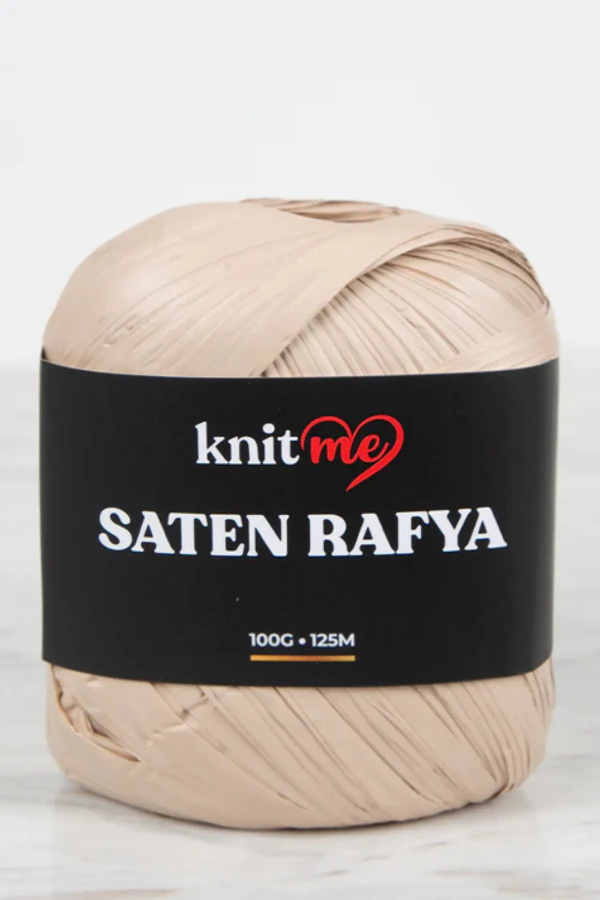 Knitme Saten Rafya İp Vizon 100 Gr 125 Mt 