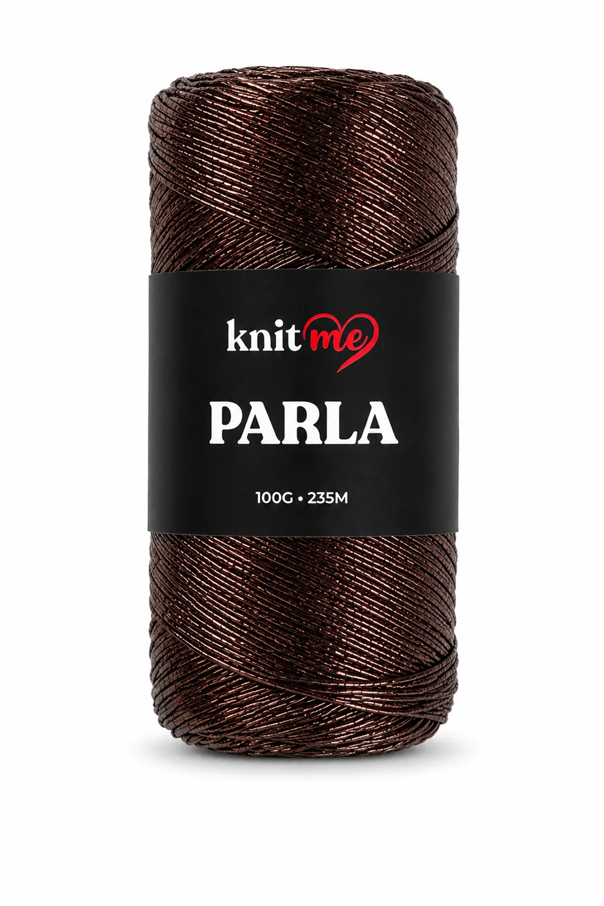Parla Kahverengi Simli Örgü İpi Çanta İpi Supla İpi 100 Gram 235 Metre