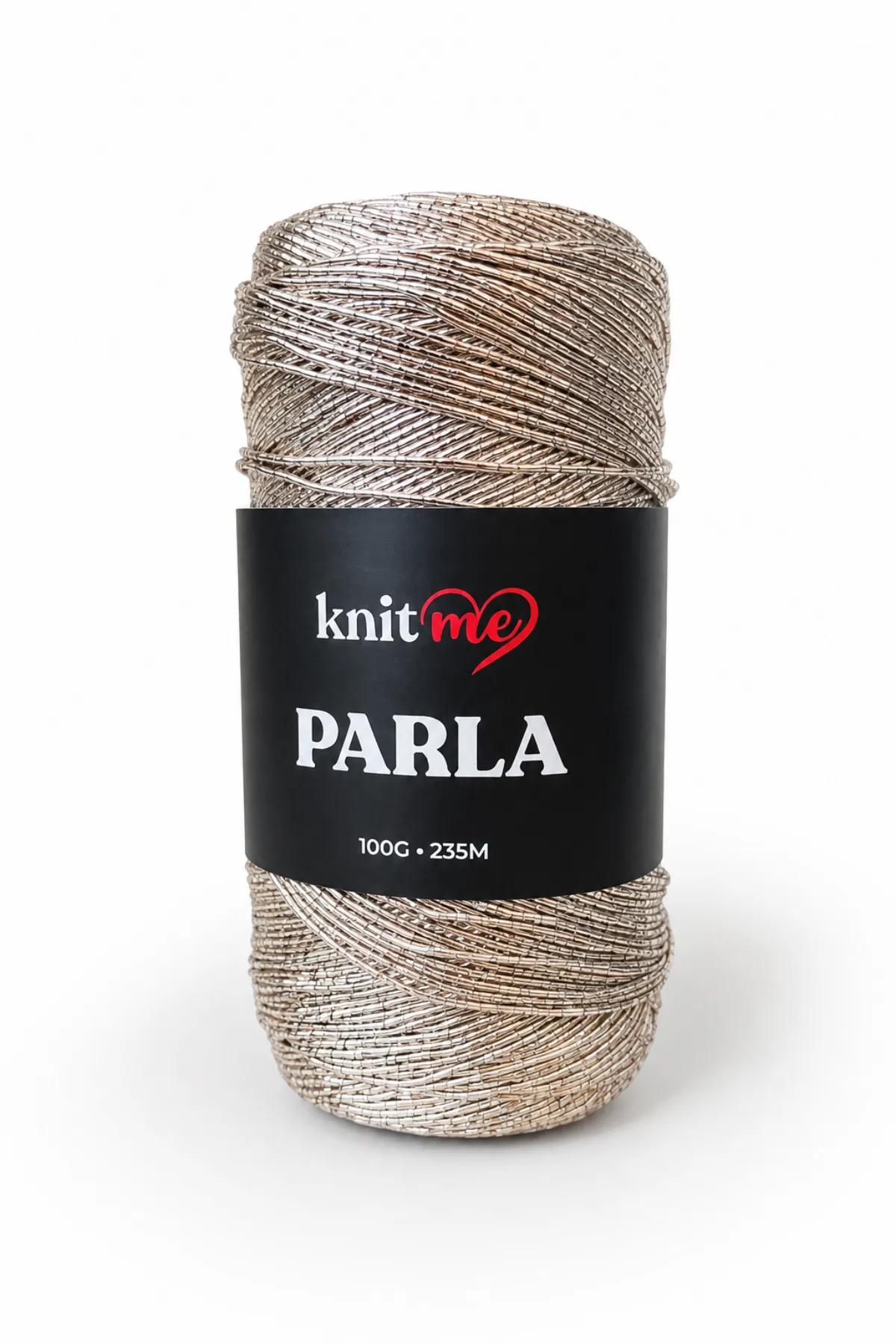 Parla Platin Simli Örgü İpi Çanta İpi Supla İpi 100 Gram 235 Metre