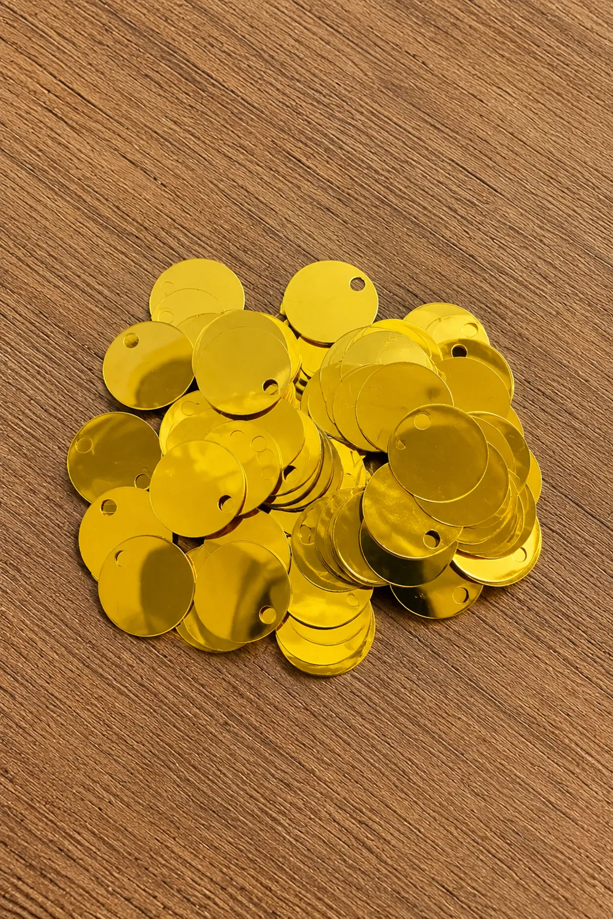 20 mm Gold 20 Gram Çanta Pulu Hırka Pulu Ortalama 200 adet 