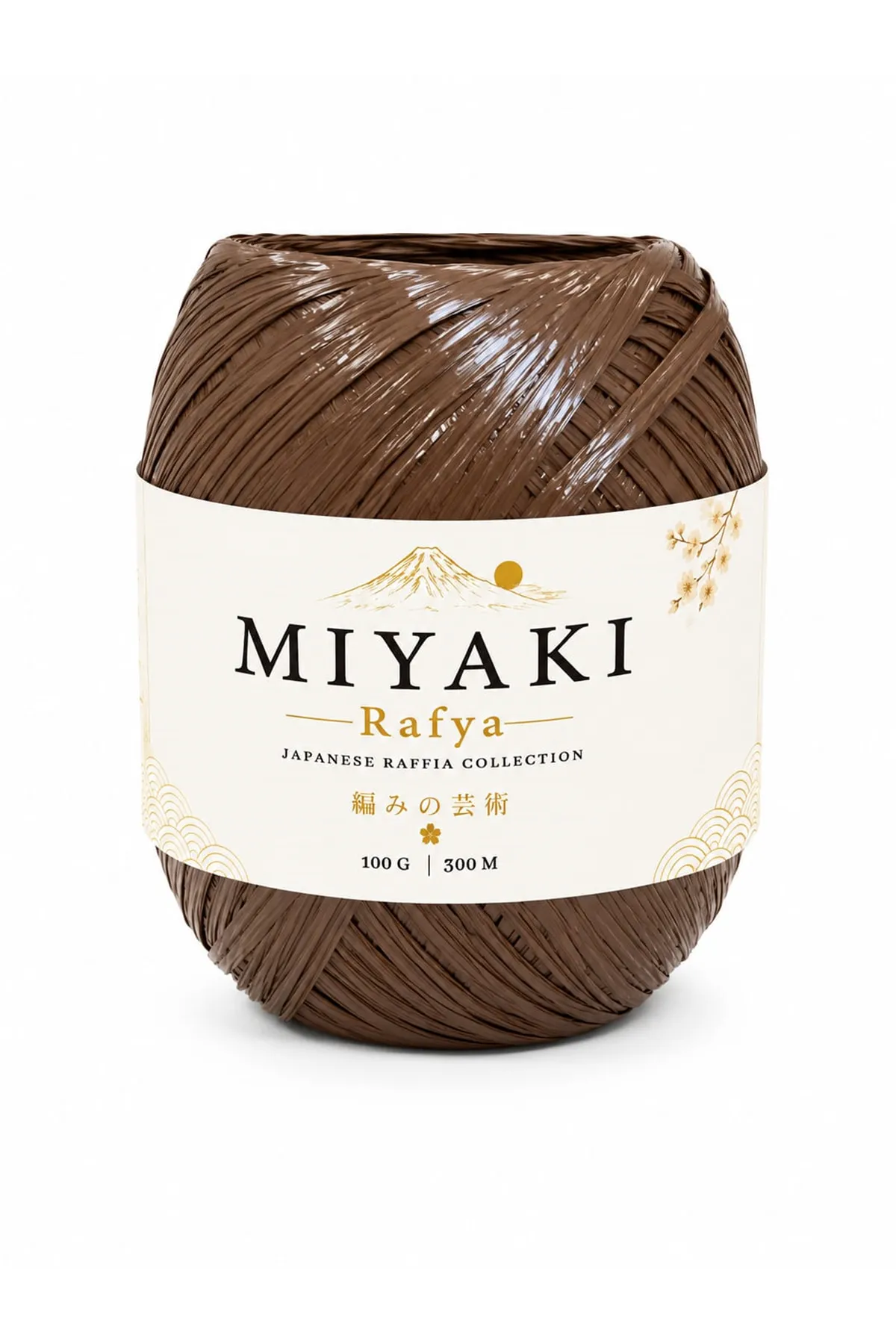 Miyaki Rafya Acı Kahve 100 Gr 300 Mt  Örgü İpi Çanta İpi Supla İpi