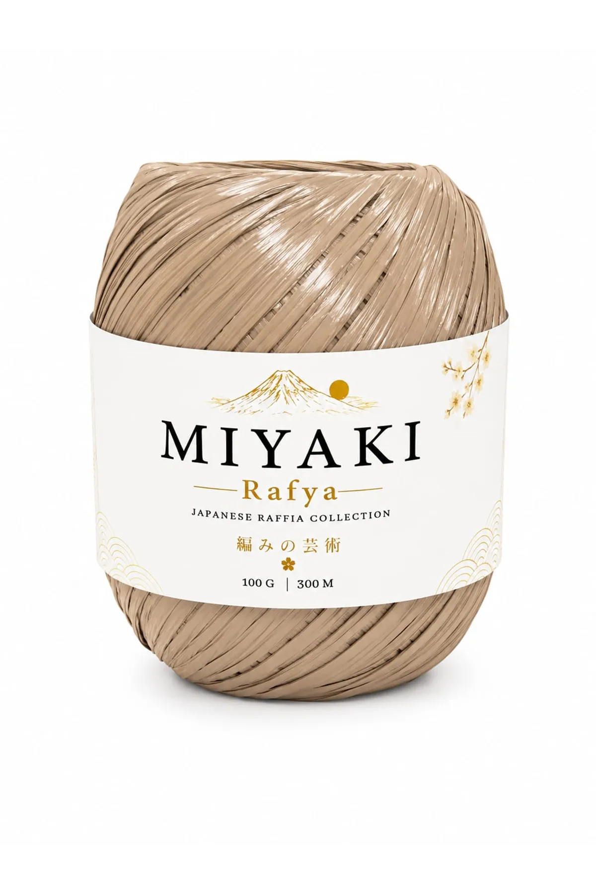 Miyaki Rafya Sütlü Kahve 100 Gr 300 Mt  Örgü İpi Çanta İpi Supla İpi