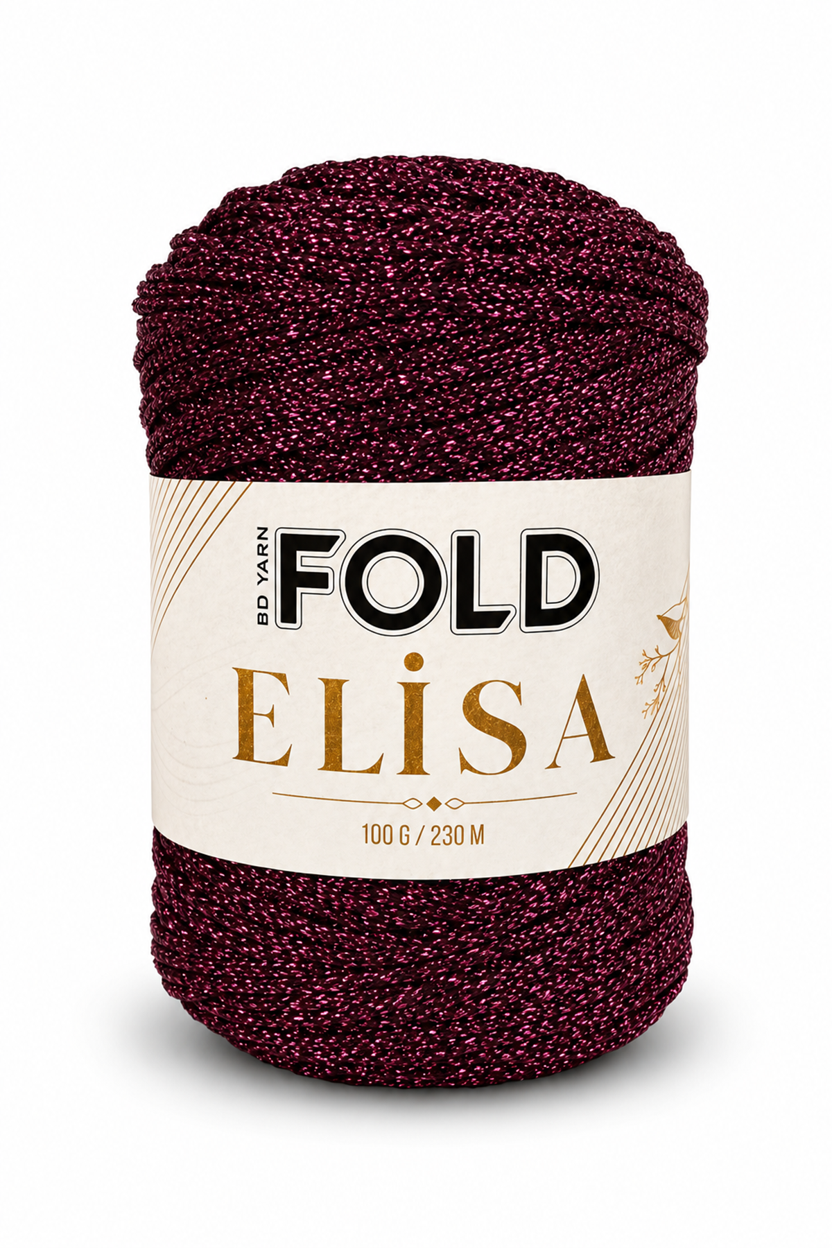 Elisa -  Mürdüm %100 Sim 100 Gr 230 Mt Örgü İpi Çanta İpi Burs Çanta