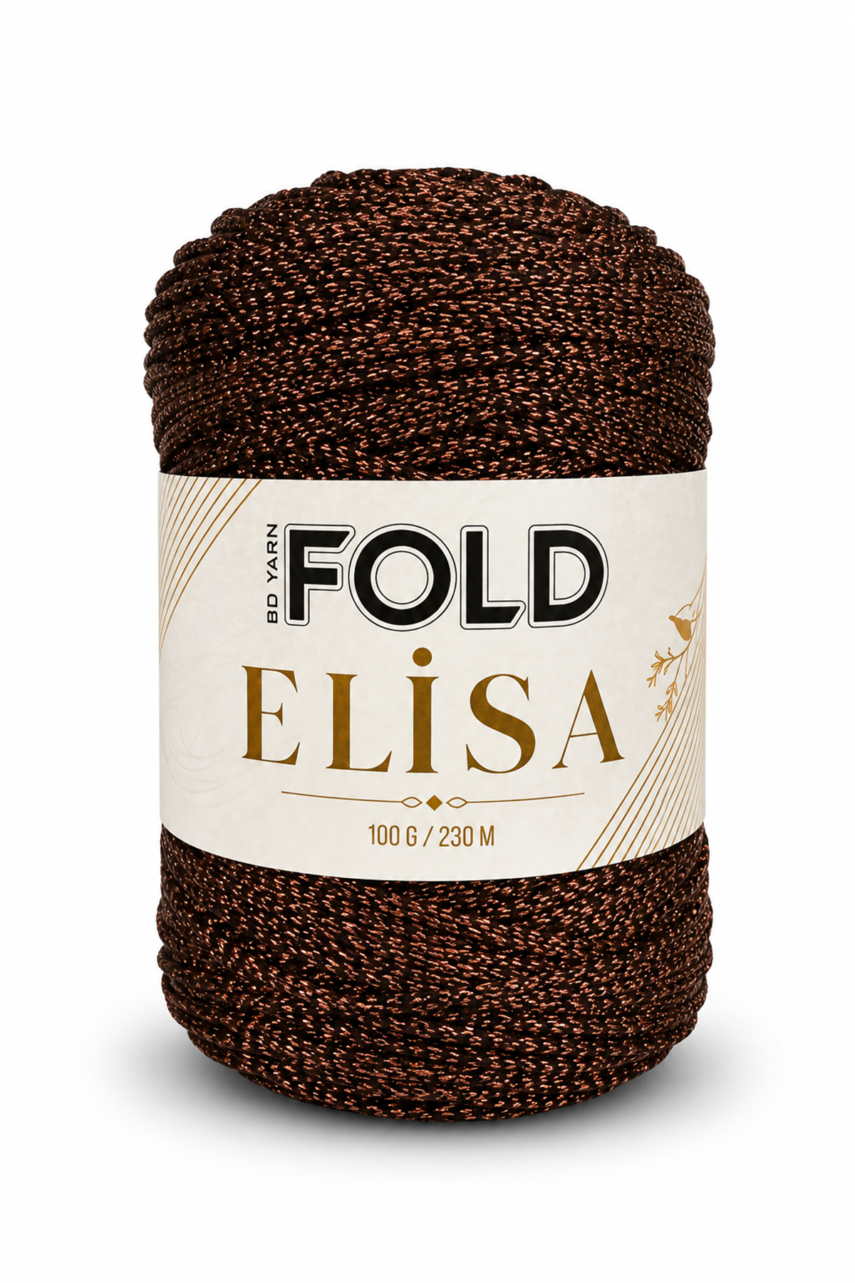 Elisa -  Acı Kahve %100 Sim 100 Gr 230 Mt Örgü İpi Çanta İpi Burs Çanta 