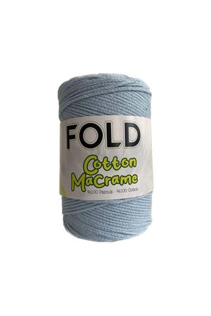 Fold Cotton Makrome - Bebe Mavi Pamuk Ip 200 Gram