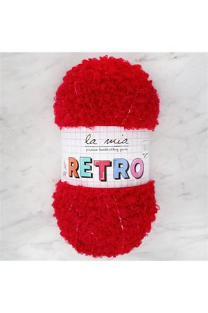 La Mia RETRO Kırmızı El Örgü İpi - LM0310