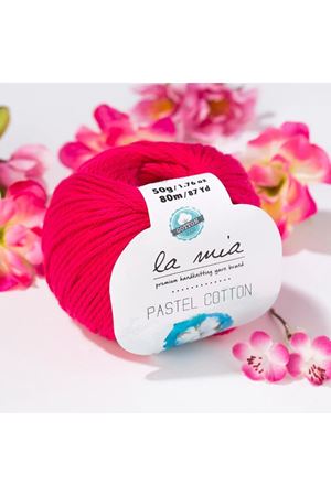 La Mia Pastel Cotton Fuşya El Örgü İpi - L058