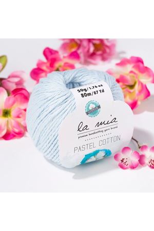 La Mia Pastel Cotton Bebe Mavi El Örgü İpi - L054