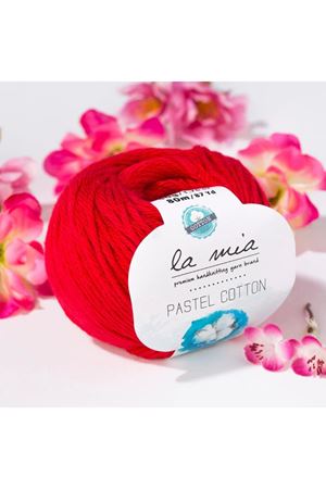 La Mia Pastel Cotton Kırmızı El Örgü İpi - L004