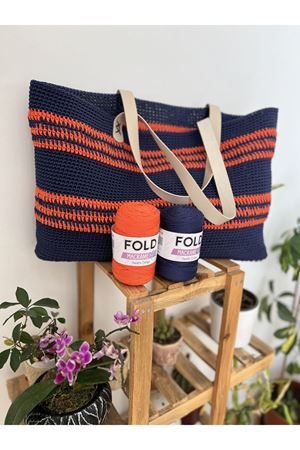 Fold Yarn Makrome No:4 - 118 Polyester Makrome Ipi 2 Mm - 200 gr -230 M Supla Ip Çanta Ipi