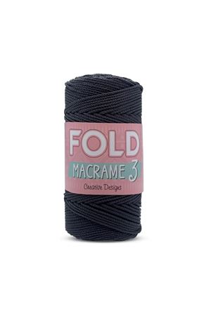 Fold Yarn Makrome No:3 - 069 Koyu Gri Polyester Makrome 1 Mm - 100 gr 115 M Supla Ip Çanta Ipi