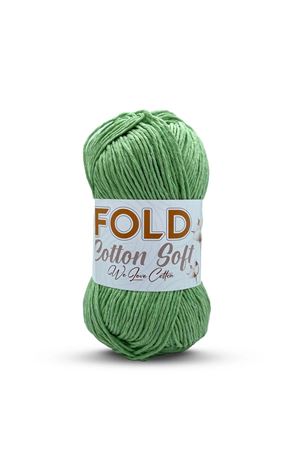Fold Yarn Cotton Soft - Yeşil Pamuk Ip 100 Gram