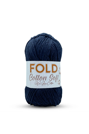 Fold Yarn Cotton Soft - Lacivert Pamuk Ip 100 Gram