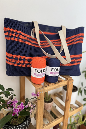 Fold Yarn Makrome No:4 - 205 Polyester Makrome Ipi 2 Mm - 200 gr -230 M Supla Ip Çanta Ipi