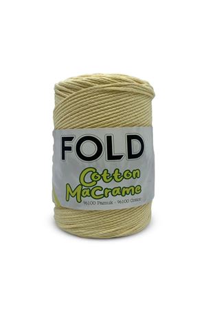 Fold Cotton Makrome - Açık Sarı