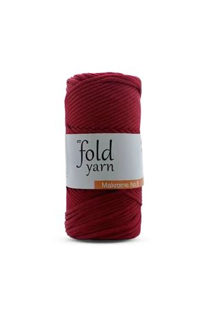 Fold Yarn Polyester Makrome İpi No:6 %100 PP - 105 - 3 Mm - 250 gr 115 M Supla Ip Ve Çanta Ipi