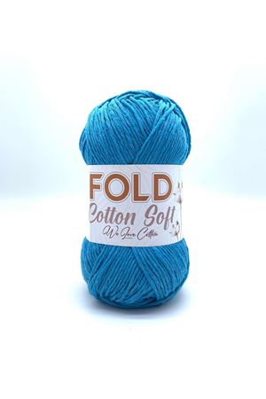Fold Yarn Cotton Soft - Mavi Pamuk Ip 100 Gram
