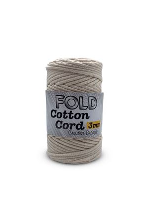Cotton Cord Krem Örgü İpi 3 Mm 250 Gr 85 M