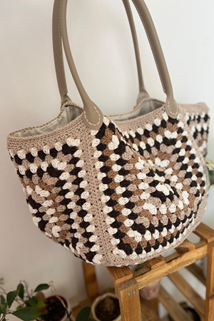 MRV -  Cotton Soft Motif Çanta Örgü Kiti Seti