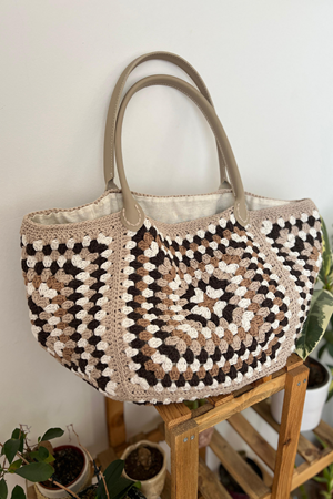 MRV -  Cotton Soft Motif Çanta Örgü Kiti Seti