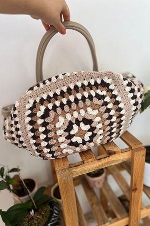 MRV -  Cotton Soft Motif Çanta Örgü Kiti Seti