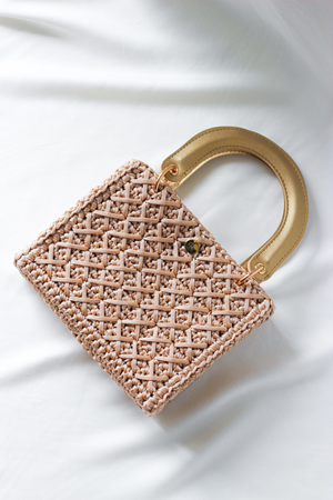 FOLD Dior Model Çanta Sapı Hardal (16cm)