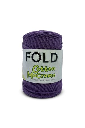 Fold Cotton Makrome - Mor Pamuk Makrome Pamuk İp Çanta ipi