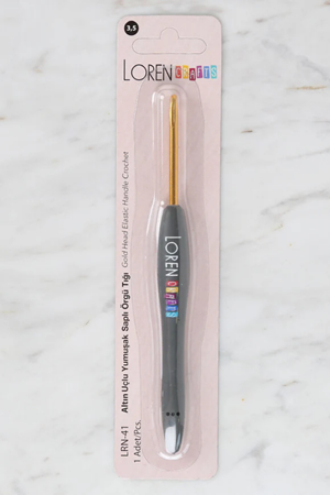 Loren Crafts Altın Uçlu Yumuşak Saplı Yün Tığ 3.5 mm