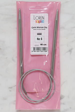 LOREN CRAFTS 6 MM ÇELİK MİSİNALI ŞİŞ 60 CM